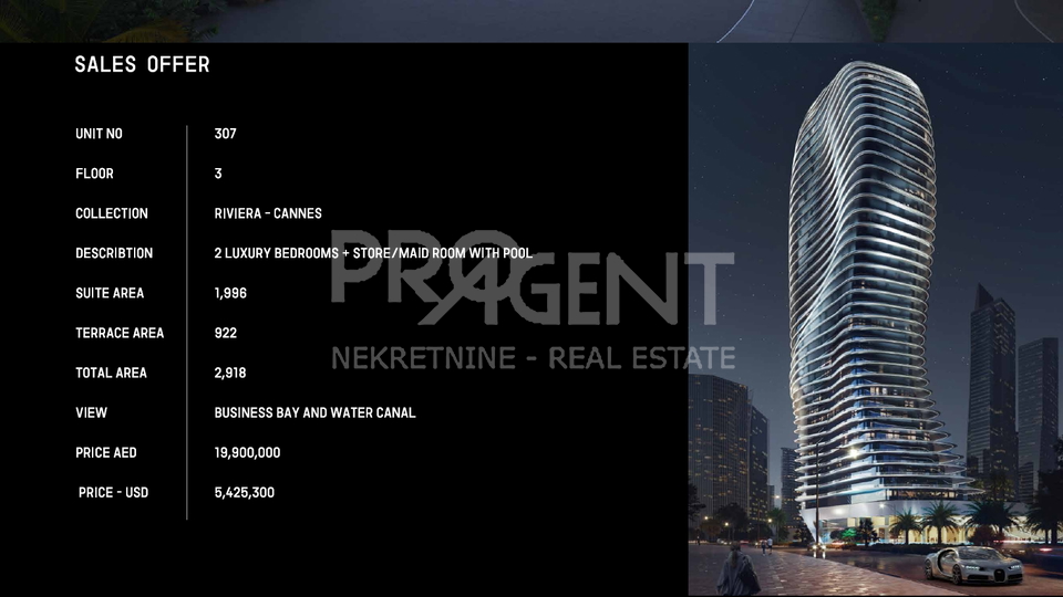 DUBAI, BUGATTI RESIDENCAS BY BINGHATTI, APARTMENT, FOR SALE