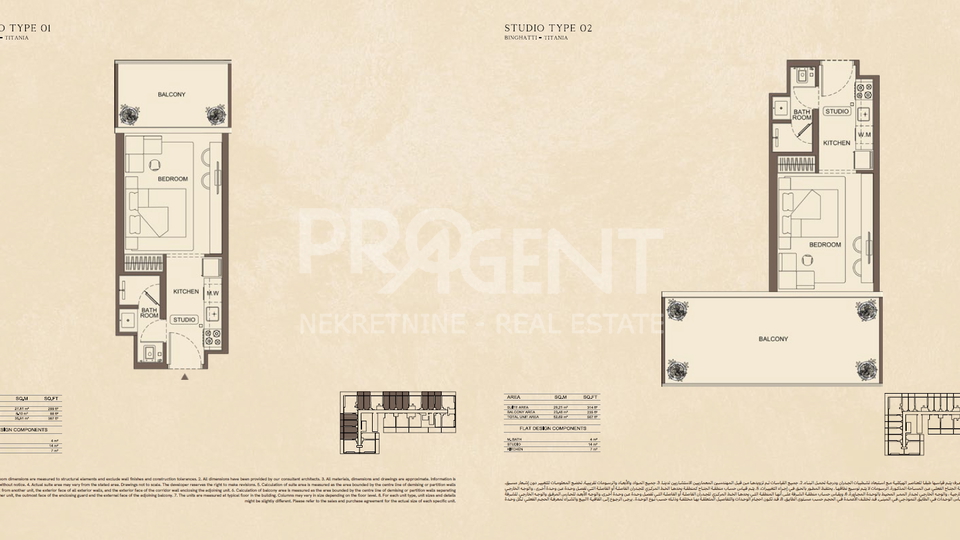 Apartment&comma; 33 m2&comma; For Sale&comma; Dubai