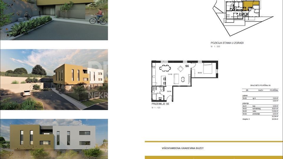 ISTRA, BUZET, APARTMENT, FOR SALE