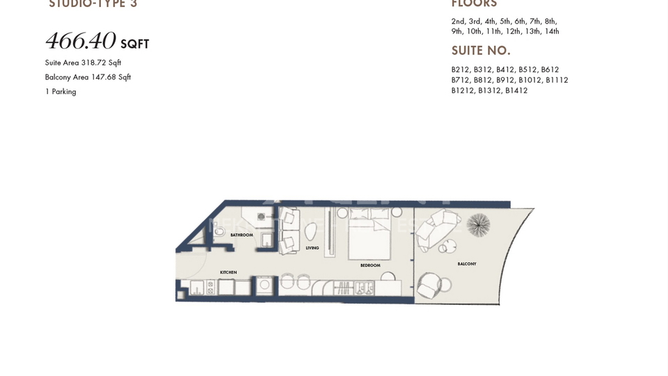 Apartment&comma; 49 m2&comma; For Sale&comma; Umm al-Quwain