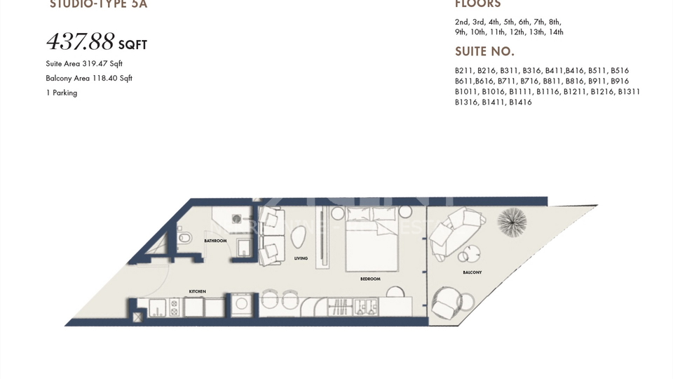 Apartment&comma; 49 m2&comma; For Sale&comma; Umm al-Quwain