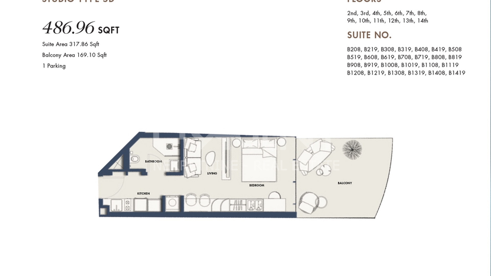 Apartment&comma; 49 m2&comma; For Sale&comma; Umm al-Quwain