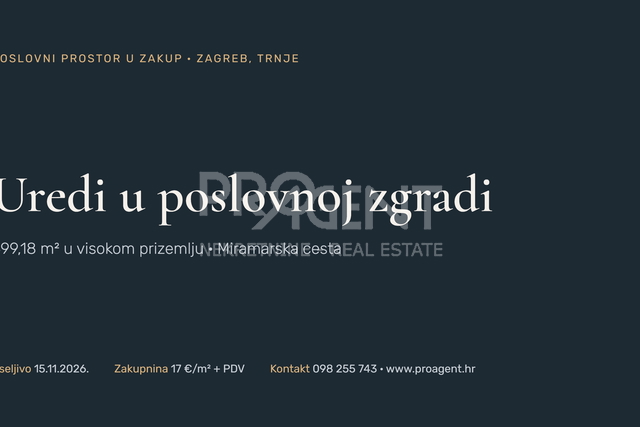 Uffici, 499 m2, Affitto, Trnje