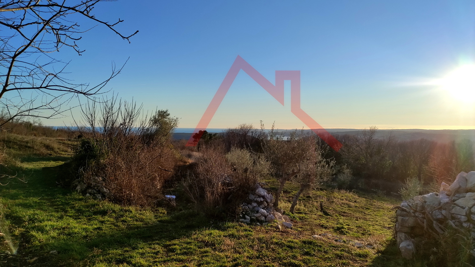 Sveti Lovreč Labinski - bellissimo terreno edificabile con vista mare