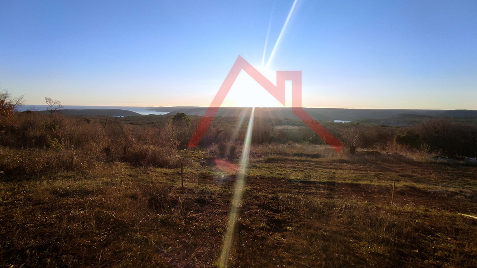 Sveti Lovreč Labinski - schönes Baugrundstück mit Meerblick