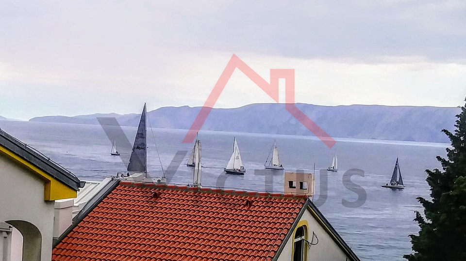 NOVI VINODOLSKI - 1 Zimmerwohnung mit Wohnzimmer, 50 m vom Meer, 34 m2