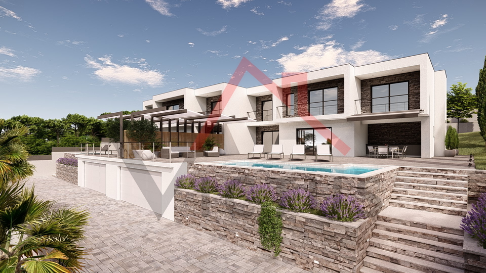 CRIKVENICA - Modern villa with a pool and a beautiful view of the sea