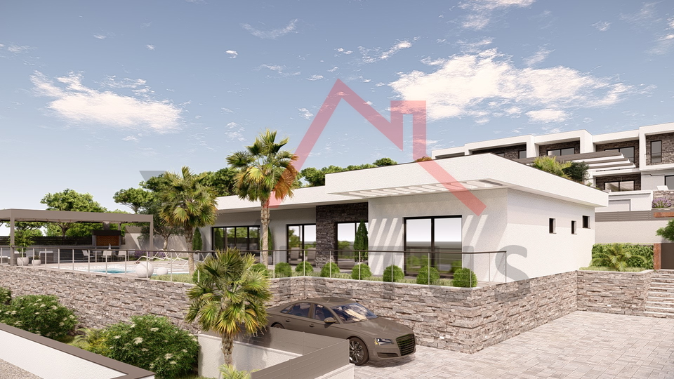 CRIKVENICA - Luxusvilla mit Pool und Panoramablick auf das Meer