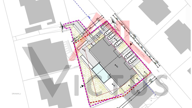 DRAMALJ - Baugrundstück mit Projekt, 773 m2