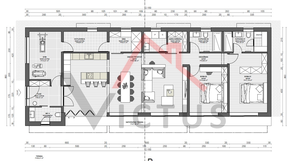 DRAMALJ - Baugrundstück mit Projekt, 773 m2