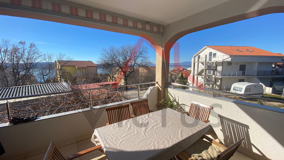 CRIKVENICA - 2 Schlafzimmer, Apartment mit Meerblick, 68 m2