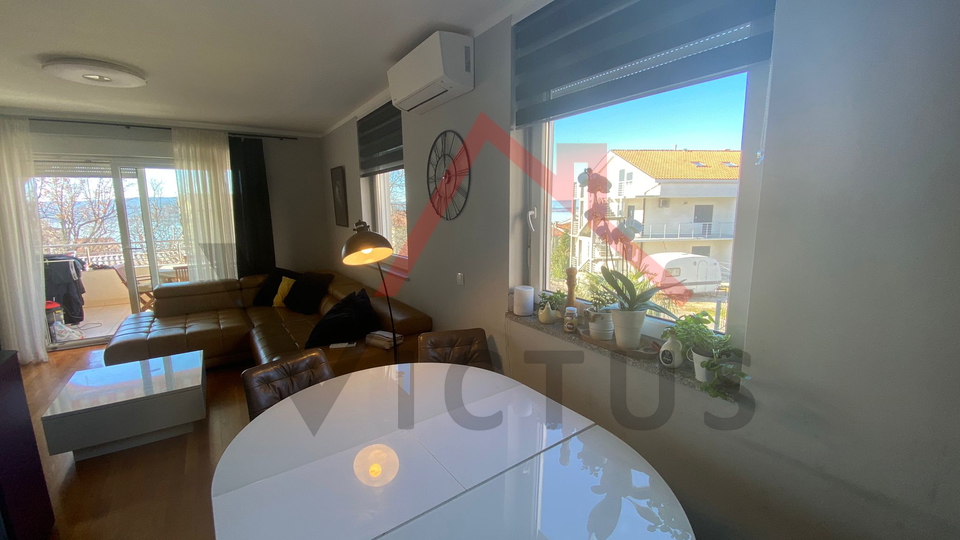 CRIKVENICA - 2 Schlafzimmer, Apartment mit Meerblick, 68 m2