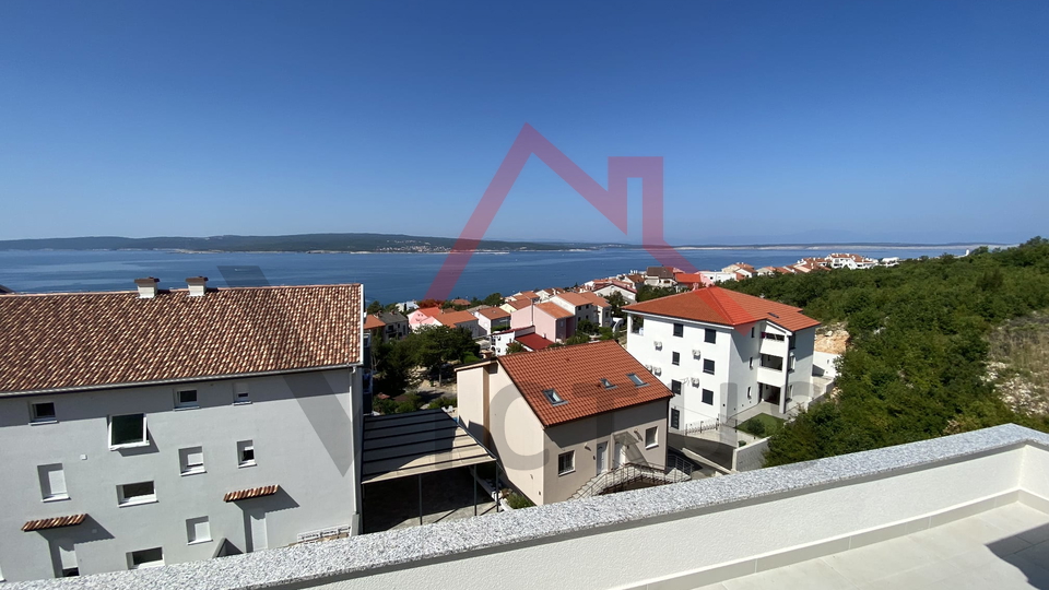 CRIKVENICA - 3 camere da letto + bagno, appartamento in un nuovo edificio, a 400 metri dal mare, 103 m2