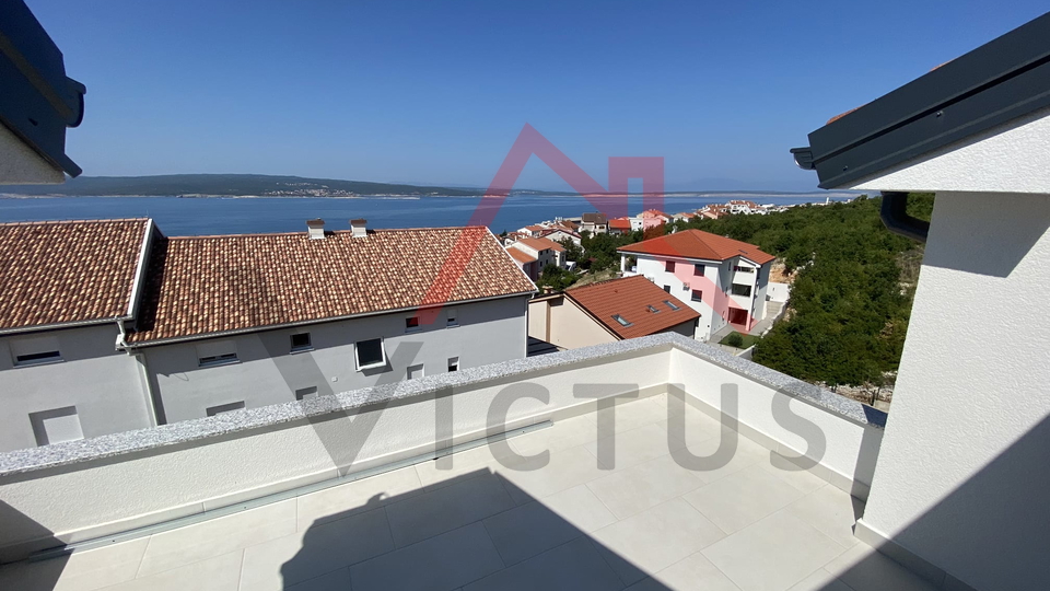 CRIKVENICA - 3 camere da letto + bagno, appartamento in un nuovo edificio, a 400 metri dal mare, 103 m2