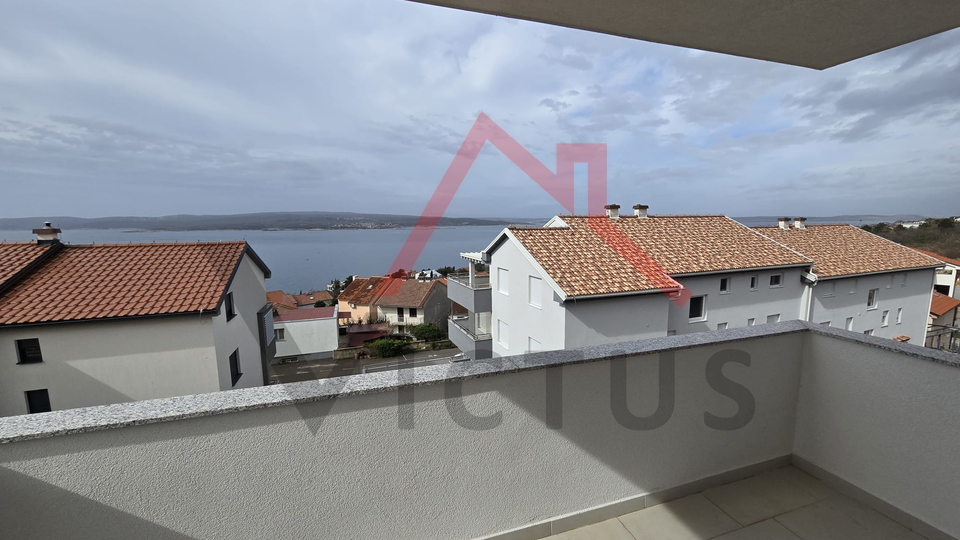 CRIKVENICA - 3 Schlafzimmer + Badezimmer, Wohnung in einem neuen Gebäude, 400 Meter vom Meer entfernt, 125 m2