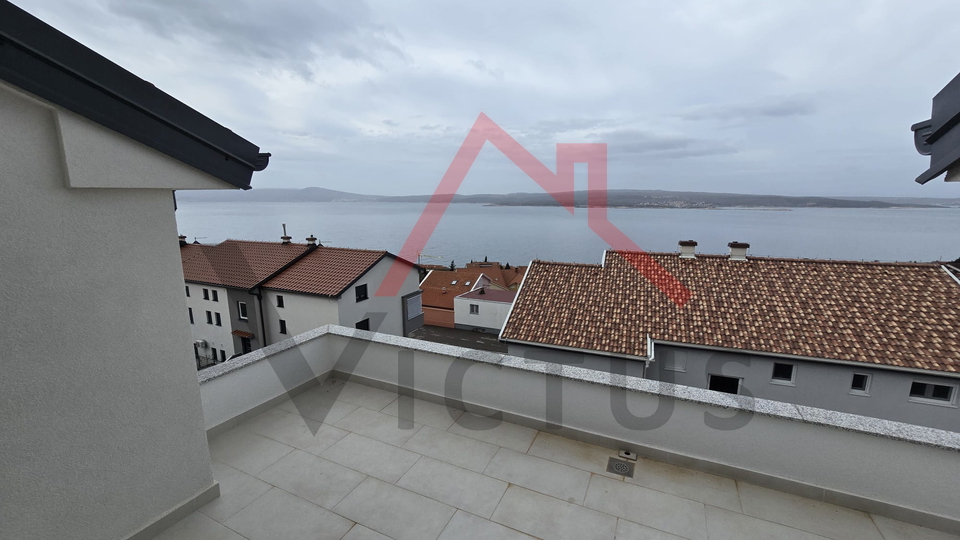 CRIKVENICA - 3 Schlafzimmer + Badezimmer, Wohnung in einem neuen Gebäude, 400 Meter vom Meer entfernt, 103 m2