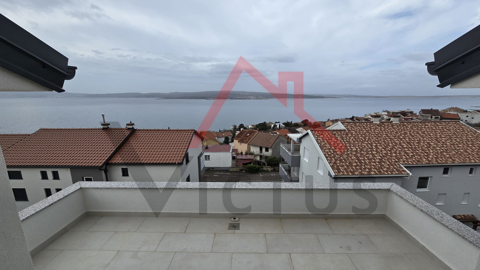 CRIKVENICA - 3 Schlafzimmer + Badezimmer, Wohnung in einem neuen Gebäude, 400 Meter vom Meer entfernt, 103 m2