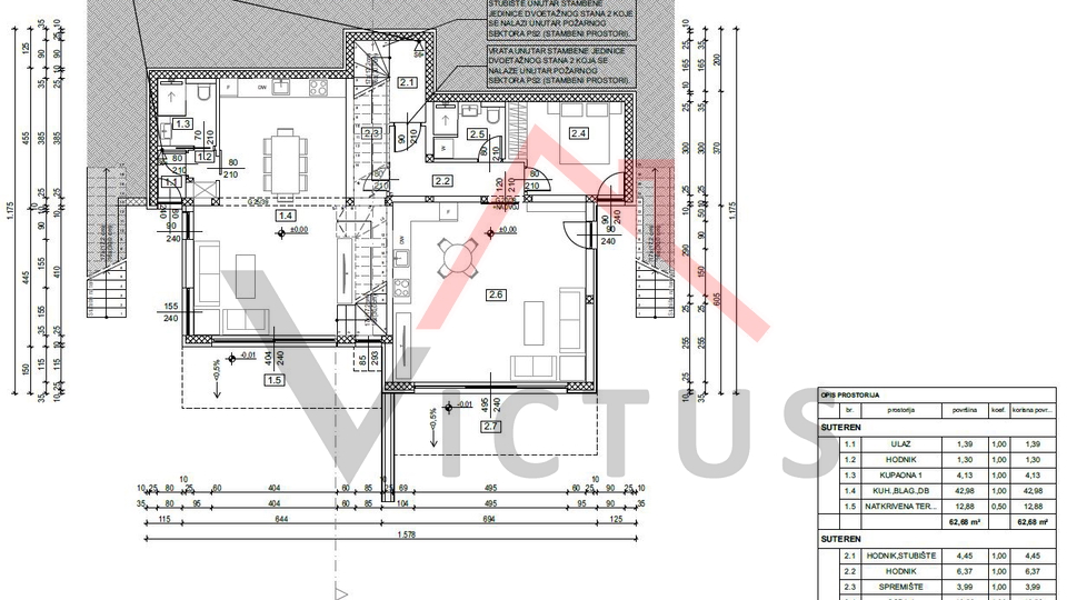 DRAMALJ - 2 Schlafzimmer + Badezimmer, Wohnung in einem neuen Gebäude, 120 m2