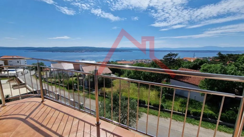 CRIKVENICA - 2 Schlafzimmer, Apartment mit Balkon und Meerblick, 101 m2