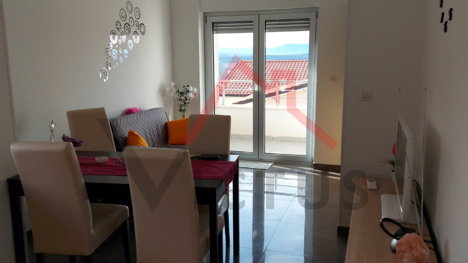 JADRANOVO - 1 bedroom + bathroom, apartment with two parking spaces and a view of the sea