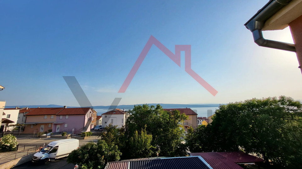 CRIKVENICA - 2 camere da letto, appartamento con vista mare, 70 m2