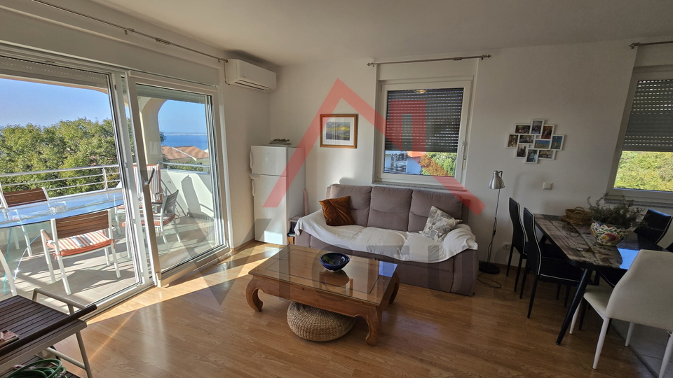 CRIKVENICA - 2 camere da letto, appartamento con vista mare, 70 m2