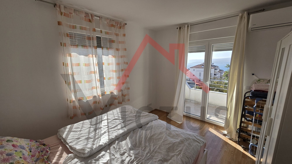 CRIKVENICA - 2 camere da letto, appartamento con vista mare, 70 m2