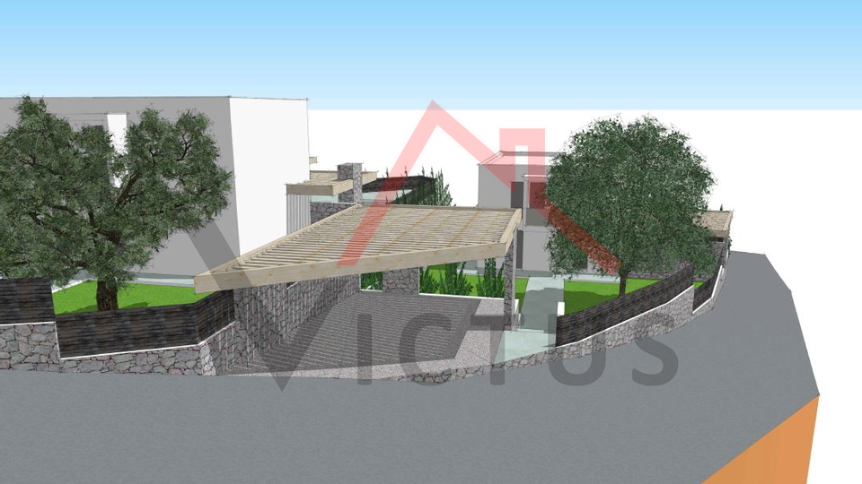 BRIBIR - Detached house with swimming pool, new construction, 150 m2