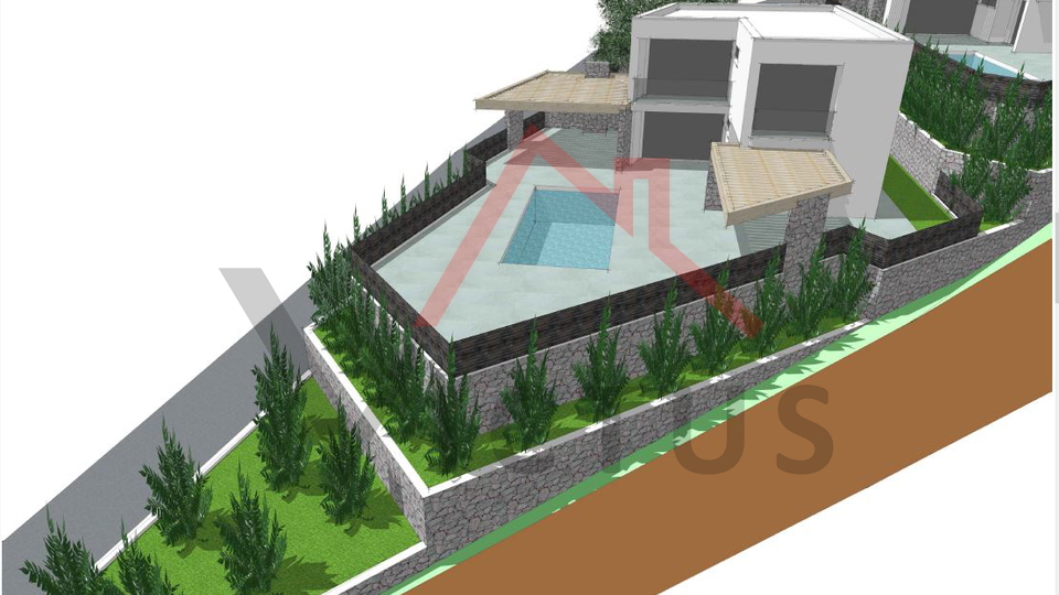 BRIBIR - Detached house with swimming pool, new construction, 150 m2