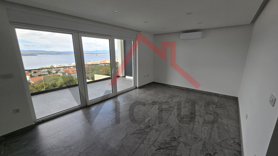 CRIKVENICA – 2 Schlafzimmer + Badezimmer, Neubau mit offenem Meerblick