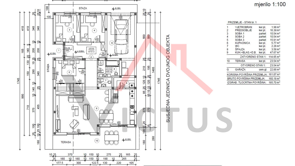 JADRANOVO - Baugrundstück mit Projekt, 600 m2