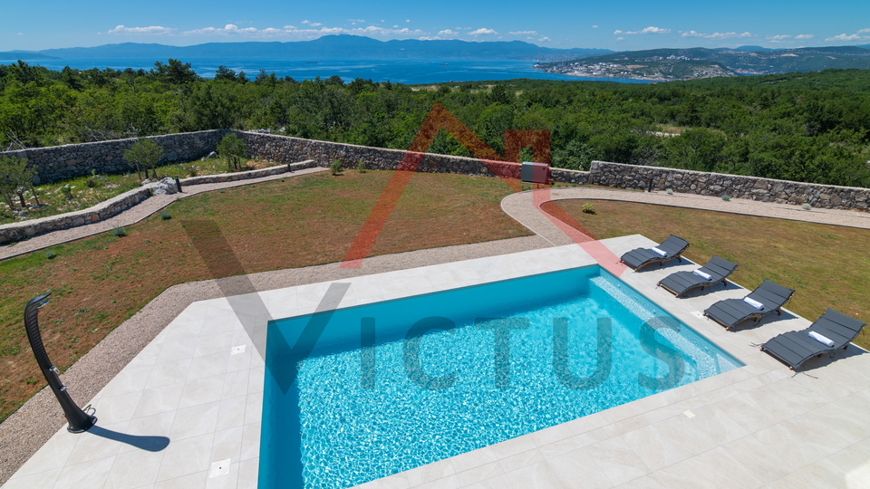 ŠMRIKA - Villa with pool and sea view, newly built