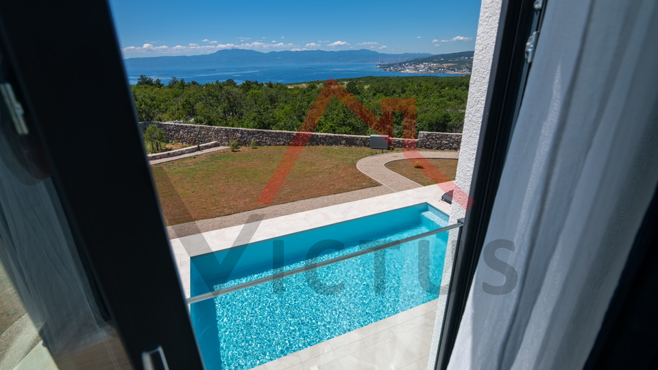 ŠMRIKA - Villa with pool and sea view, newly built