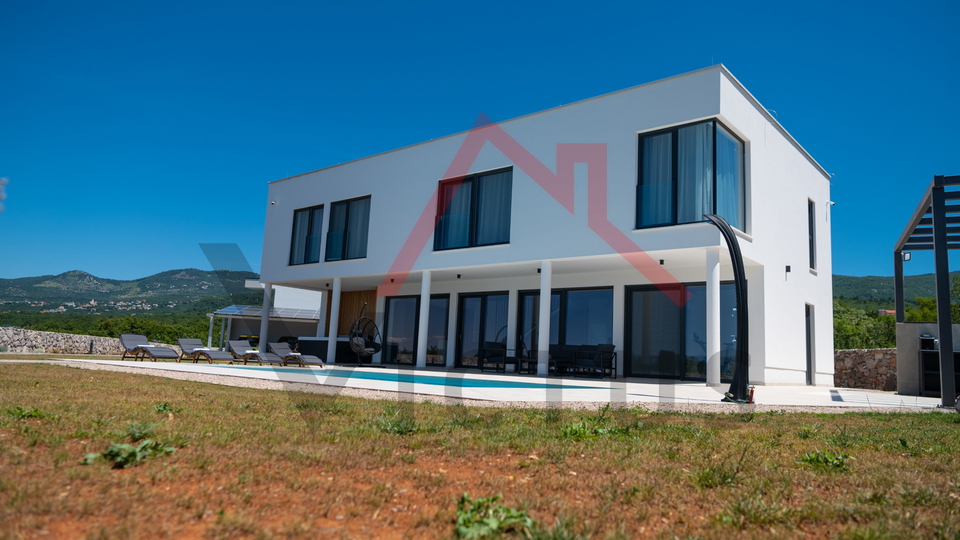 ŠMRIKA - Villa with pool and sea view, newly built