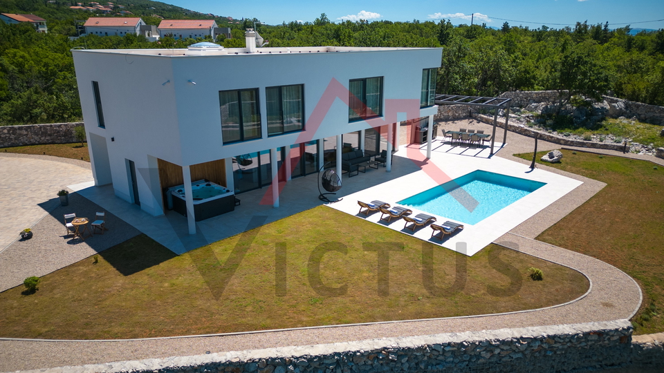 ŠMRIKA - Villa with pool and sea view, newly built