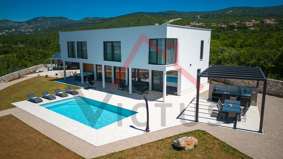 ŠMRIKA - Villa with pool and sea view, newly built