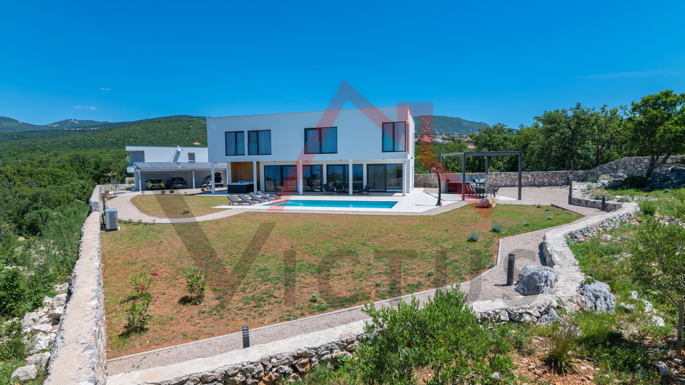 ŠMRIKA - Villa with pool and sea view, newly built