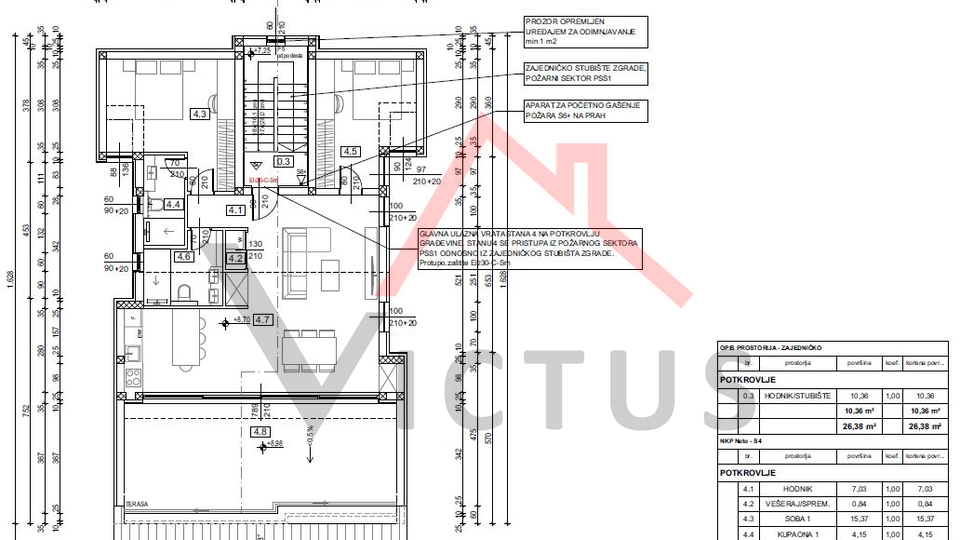 SELCE - moderner Neubau im Dachgeschoss, 91 m2