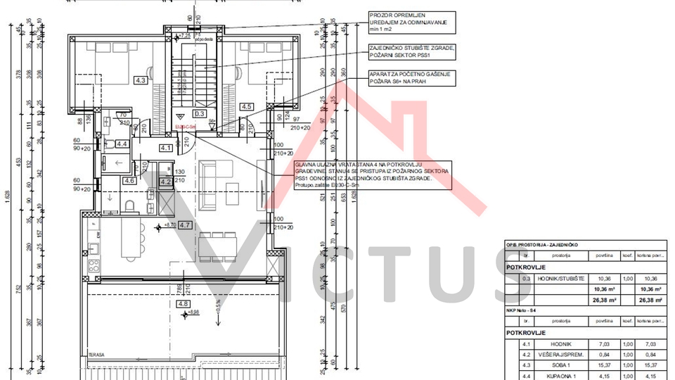 SELCE - moderner Neubau im Dachgeschoss, 91 m2