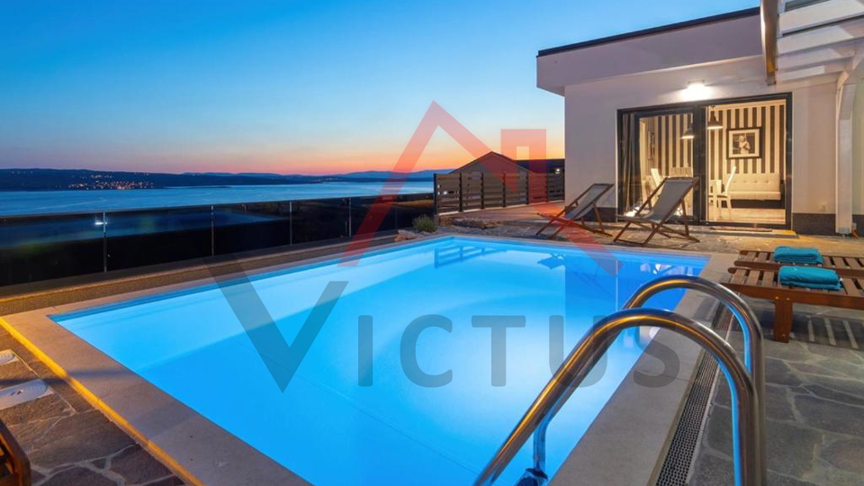 SELCE - Ku&cacute;a s bazenom i panoramskim pogledom na more