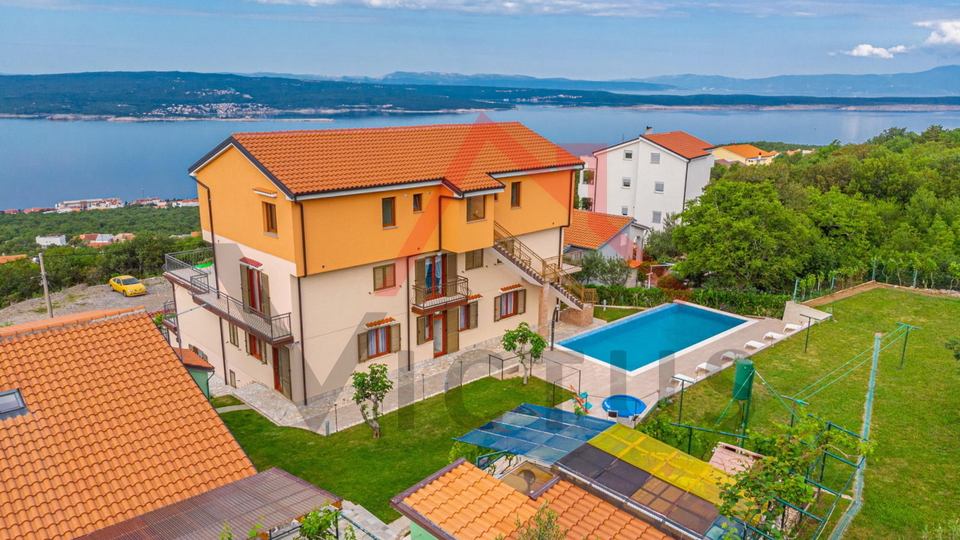 CRIKVENICA - Two houses with a swimming pool and an olive grove