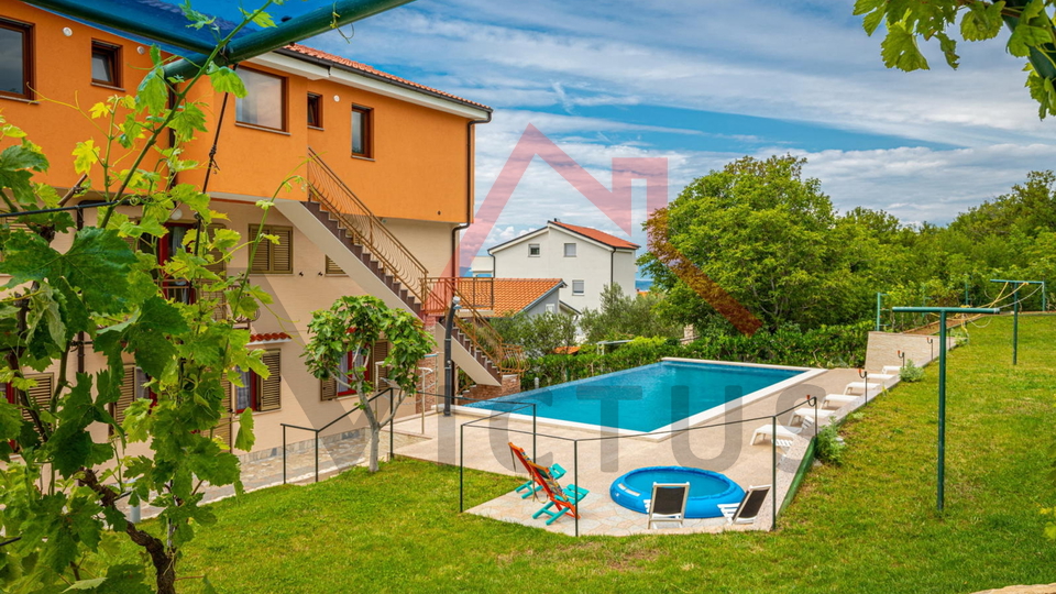 CRIKVENICA - Two houses with a swimming pool and an olive grove