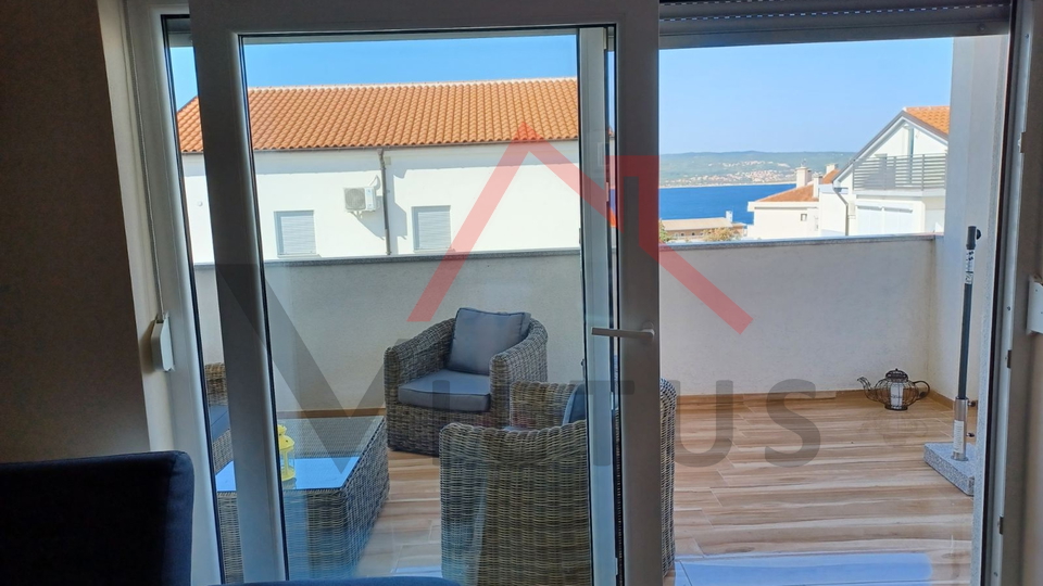 CRIKVENICA - Zwei Wohnungen, Neubau mit Meerblick, 95 m2