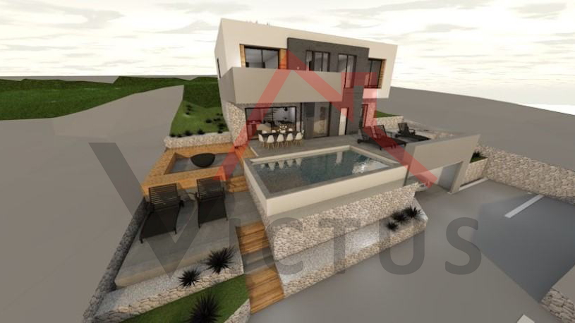 CRIKVENICA - Građevinsko zemljište s projektom,  784 m2