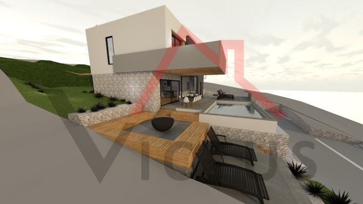 CRIKVENICA - Građevinsko zemljište s projektom,  784 m2