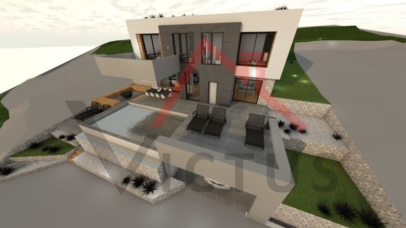 CRIKVENICA - Građevinsko zemljište s projektom,  784 m2