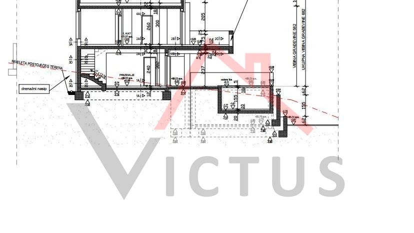 CRIKVENICA - Građevinsko zemljište s projektom,  784 m2