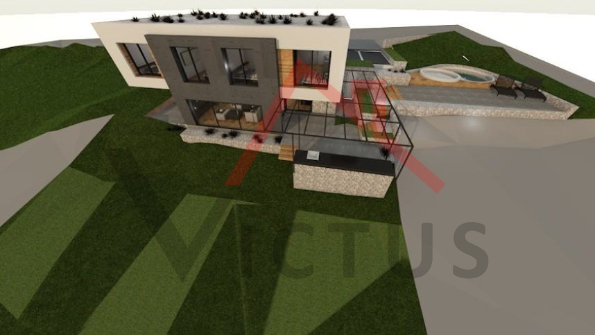 CRIKVENICA - Građevinsko zemljište s projektom, 572 m2