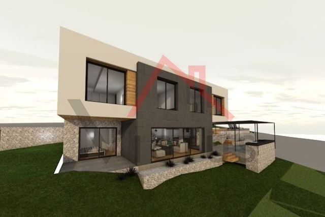 CRIKVENICA - Građevinsko zemljište s projektom, 572 m2