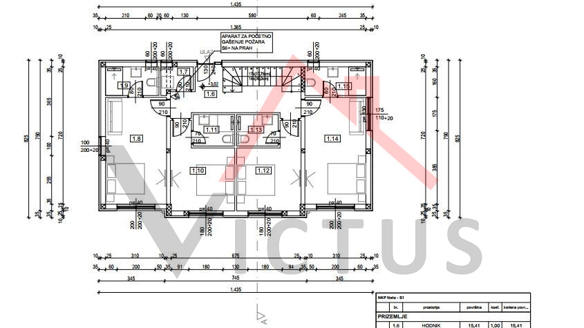 CRIKVENICA - Građevinsko zemljište s projektom, 572 m2